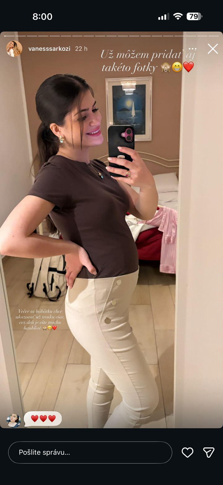 Vanessa Šarköziová, Tehotenstvo, Svadba